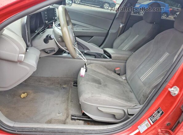 5NPLM4AGXNH073889 2022 HYUNDAI ELANTRA Red Vista interior delantera