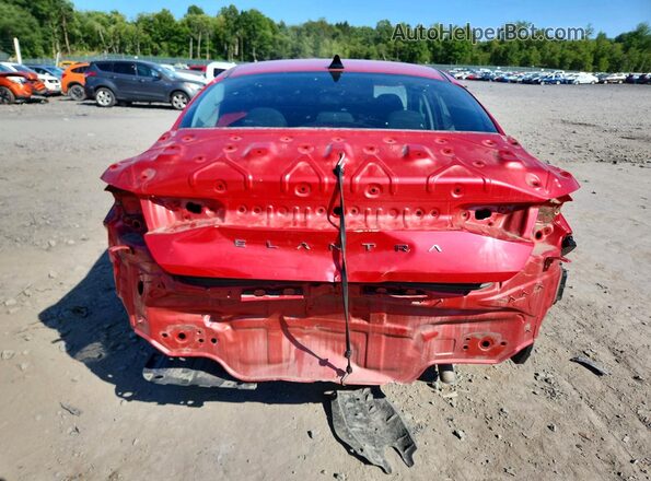 5NPLM4AGXPH109907 2023 HYUNDAI ELANTRA Red უკანა ხედი
