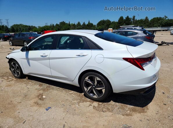 5NPLN4AG2MH022396 2021 HYUNDAI ELANTRA White Trasero izquierdo