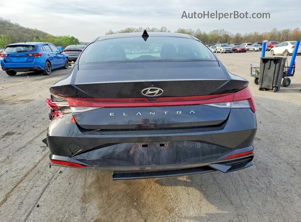 5NPLN4AG2MH025511 2021 HYUNDAI ELANTRA Black Вид ззаду