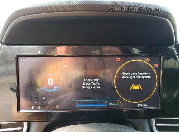 5NPLN4AG2MH025511 2021 HYUNDAI ELANTRA Black Вид щитка приладів
