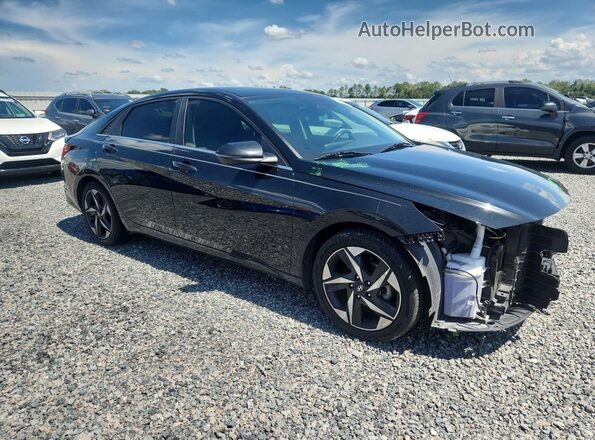 5NPLN4AG2MH041160 2021 HYUNDAI ELANTRA Black Передня права чверть