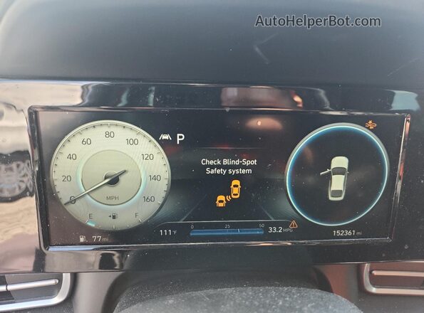 5NPLN4AG2MH041160 2021 HYUNDAI ELANTRA Black Вид щитка приладів