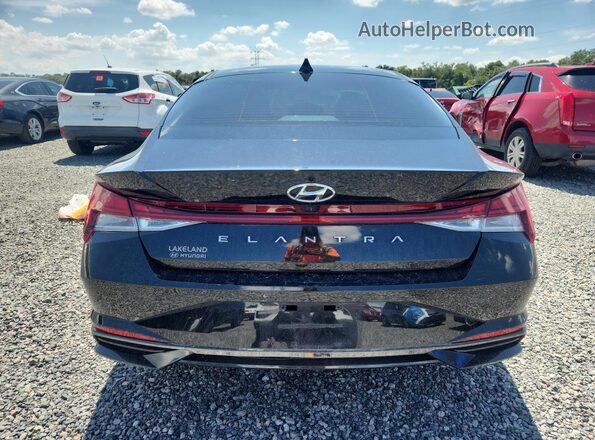5NPLN4AG2MH041160 2021 HYUNDAI ELANTRA Black Вид ззаду