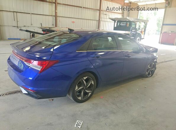 5NPLN4AG2NH057991 2022 HYUNDAI ELANTRA Blue Tył prawy