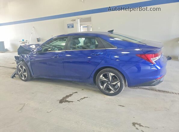 5NPLN4AG2NH057991 2022 HYUNDAI ELANTRA Blue უკანა მარცხენა