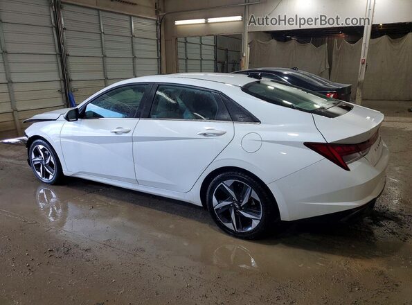 5NPLN4AG3MH022147 2021 HYUNDAI ELANTRA White Trasero izquierdo