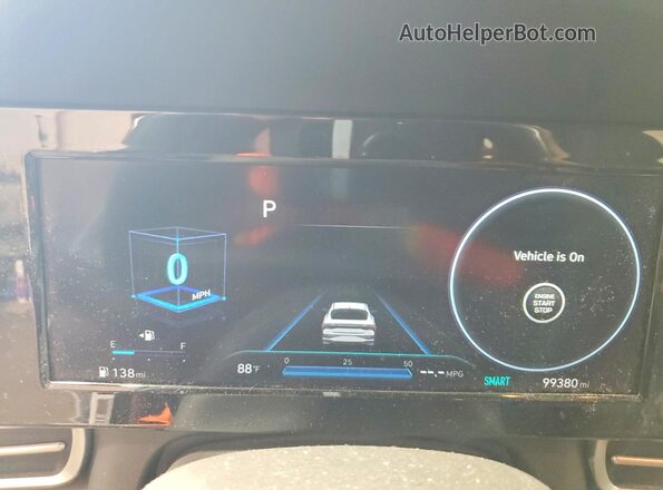 5NPLN4AG3MH022147 2021 HYUNDAI ELANTRA White Vista del cuadro de instrumentos