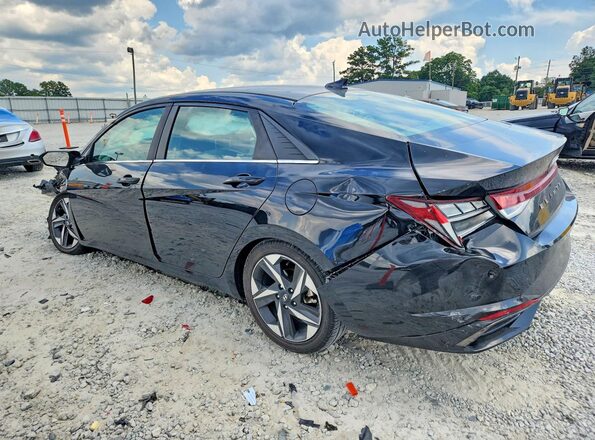 5NPLN4AG4MH031374 2021 HYUNDAI ELANTRA Black Tył lewy