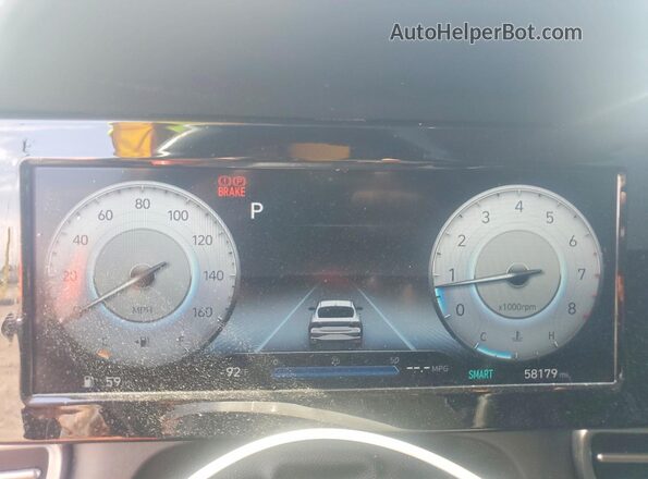 5NPLN4AG7NH077248 2022 HYUNDAI ELANTRA Угольный Вид щитка приборов