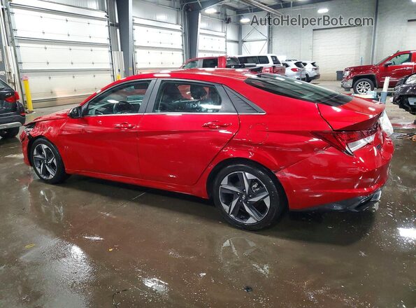 5NPLN4AG7NH077931 2022 HYUNDAI ELANTRA Red უკანა მარცხენა