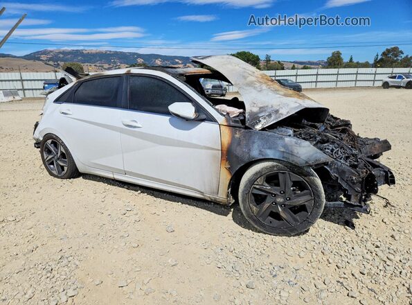 5NPLN4AGXMH036448 2021 HYUNDAI ELANTRA White Front right