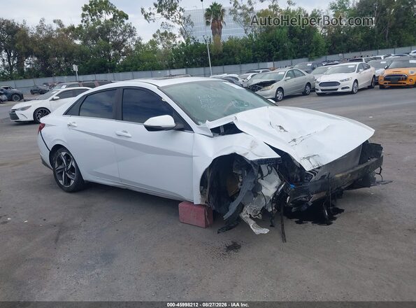 5NPLP4AG0MH042222 2021 HYUNDAI ELANTRA White Rear interior view