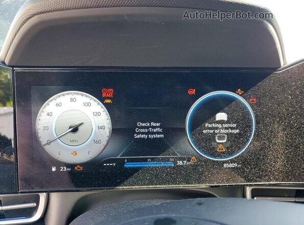 5NPLP4AG0PH088069 2023 HYUNDAI ELANTRA Black Instrument cluster view
