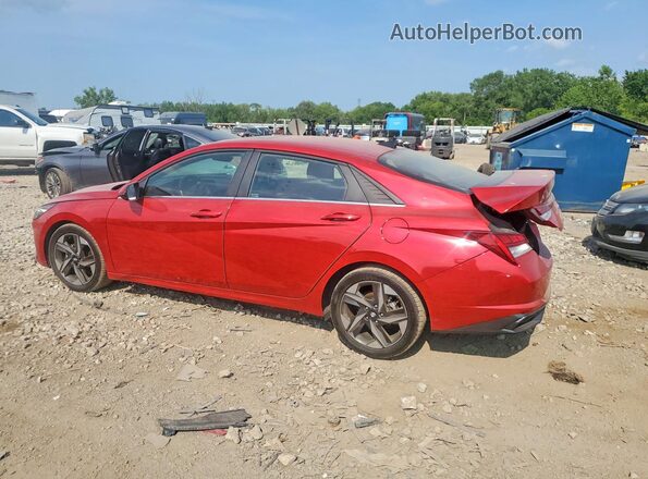 5NPLP4AG1MH010587 2021 HYUNDAI ELANTRA Red Задня ліва чверть