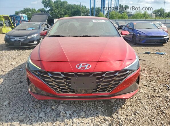 5NPLP4AG1MH010587 2021 HYUNDAI ELANTRA Red Вид спереду