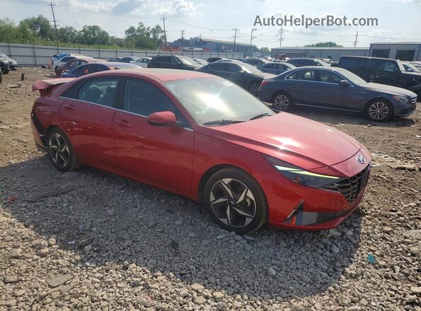 5NPLP4AG1MH010587 2021 HYUNDAI ELANTRA Red Передня права чверть