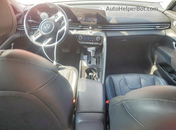 5NPLP4AG1MH010587 2021 HYUNDAI ELANTRA Red Вид панелі приладів