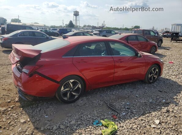 5NPLP4AG1MH010587 2021 HYUNDAI ELANTRA Red Задня права чверть