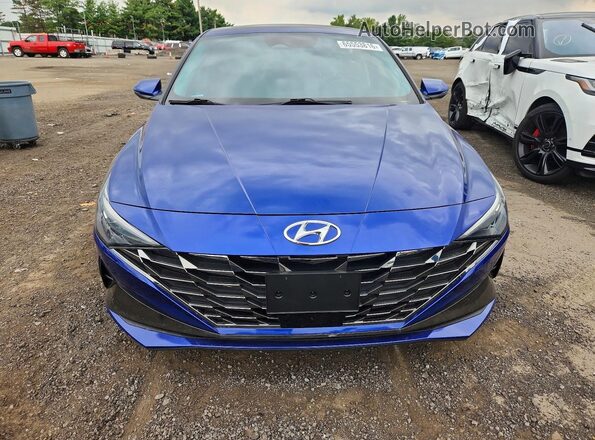 5NPLP4AG1MH025462 2021 HYUNDAI ELANTRA Blue Widok z przodu