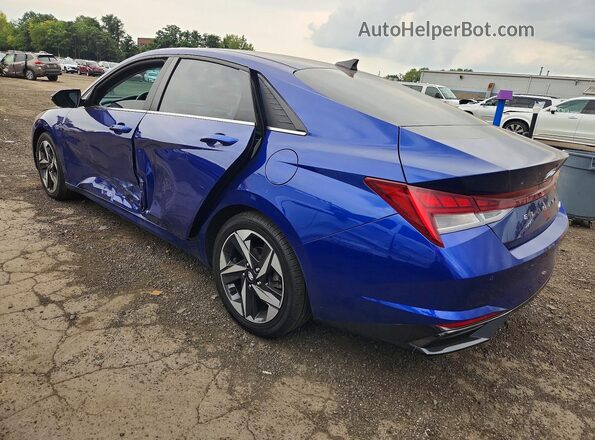 5NPLP4AG1MH025462 2021 HYUNDAI ELANTRA Blue Tył lewy