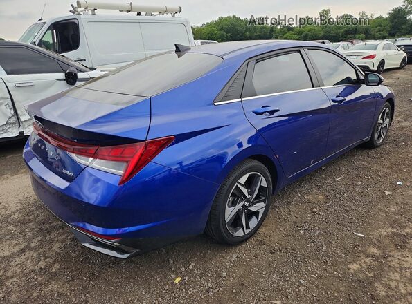 5NPLP4AG1MH025462 2021 HYUNDAI ELANTRA Blue Tył prawy