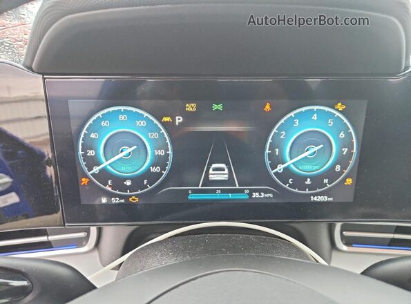 5NPLP4AG1PH109785 2023 HYUNDAI ELANTRA Blue Vista del cuadro de instrumentos