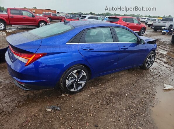 5NPLP4AG1PH109785 2023 HYUNDAI ELANTRA Blue Trasero derecho