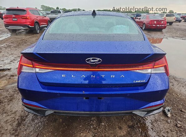 5NPLP4AG1PH109785 2023 HYUNDAI ELANTRA Blue Vista trasera