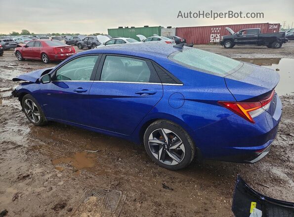 5NPLP4AG1PH109785 2023 HYUNDAI ELANTRA Blue Trasero izquierdo