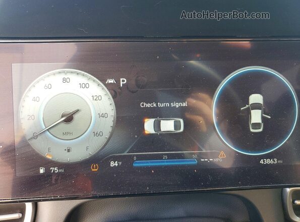 5NPLP4AG5PH109420 2023 HYUNDAI ELANTRA Черный Вид щитка приборов