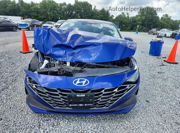 5NPLP4AG6MH027143 2021 HYUNDAI ELANTRA Синий Вид спереди