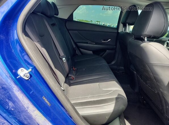 5NPLP4AG6MH027143 2021 HYUNDAI ELANTRA Синий Вид задних сидений
