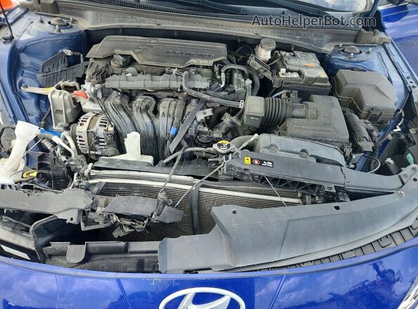 5NPLP4AG6MH027143 2021 HYUNDAI ELANTRA Синий Вид задней части салона