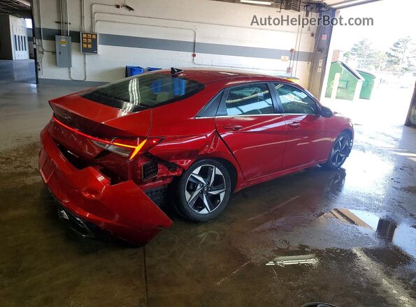 5NPLP4AG6NH076148 2022 HYUNDAI ELANTRA Red Задня права чверть