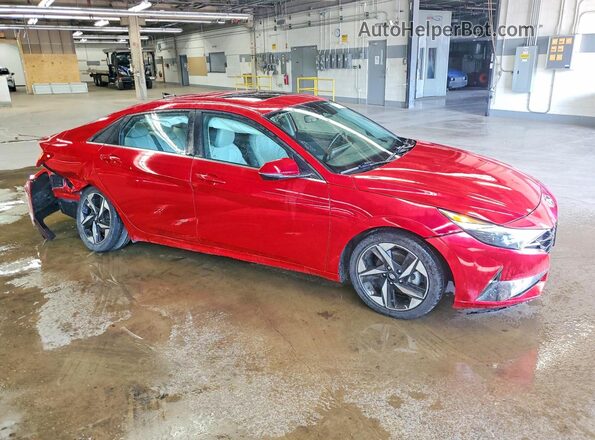 5NPLP4AG6NH076148 2022 HYUNDAI ELANTRA Red Передня права чверть