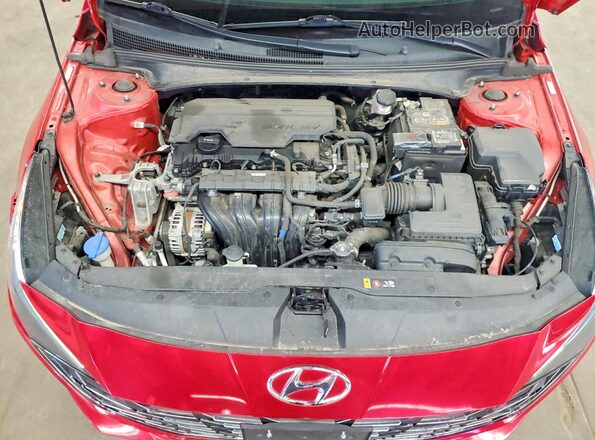 5NPLP4AG6NH076148 2022 HYUNDAI ELANTRA Red Вид задньої частини салону