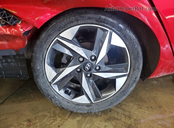 5NPLP4AG6NH076148 2022 HYUNDAI ELANTRA Red Панорамний вид салону 360°