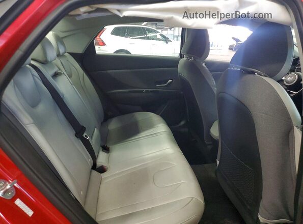 5NPLP4AG6NH076148 2022 HYUNDAI ELANTRA Red Вид задніх сидінь
