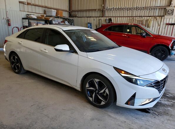 5NPLP4AG8MH026446 2021 HYUNDAI ELANTRA White წინა მარჯვენა