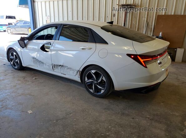 5NPLP4AG8MH026446 2021 HYUNDAI ELANTRA White უკანა მარცხენა