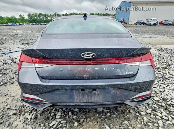 5NPLP4AG8MH028066 2021 HYUNDAI ELANTRA Gray Вид ззаду