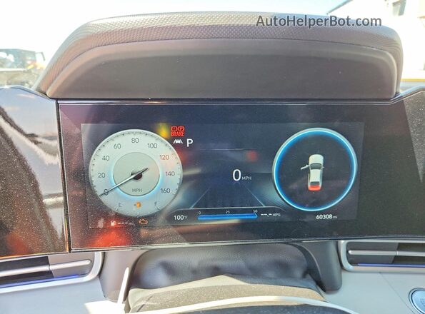 5NPLP4AG8NH053549 2022 HYUNDAI ELANTRA White Սարքավորումների վահանակի տեսք