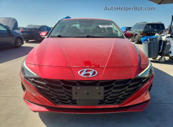 5NPLS4AG0MH036483 2021 HYUNDAI ELANTRA Red წინა ხედი