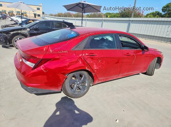 5NPLS4AG0MH036483 2021 HYUNDAI ELANTRA Red უკანა მარჯვენა