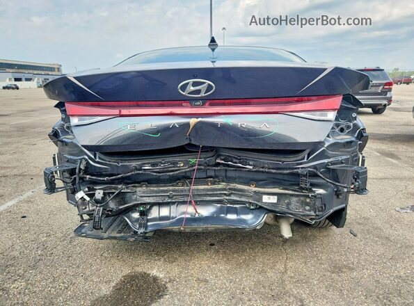 5NPLS4AG0MH039447 2021 HYUNDAI ELANTRA Gray Widok z tyłu