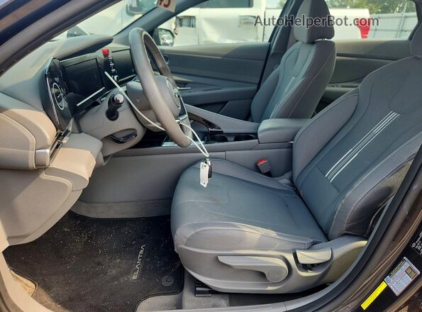 5NPLS4AG0MH039447 2021 HYUNDAI ELANTRA Gray Widok wnętrza z przodu
