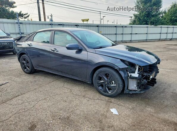 5NPLS4AG0MH039447 2021 HYUNDAI ELANTRA Gray Przód prawy