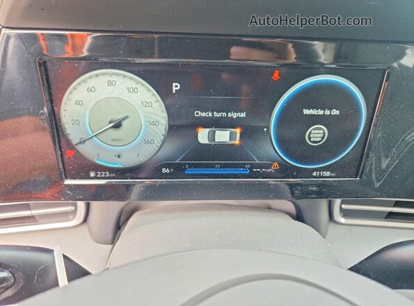 5NPLS4AG0MH039447 2021 HYUNDAI ELANTRA Gray Widok zestawu wskaźników