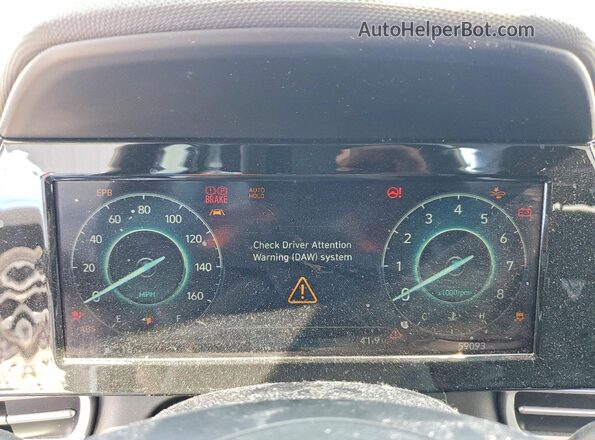 5NPLS4AG1NH076301 2022 HYUNDAI ELANTRA White Vista del cuadro de instrumentos